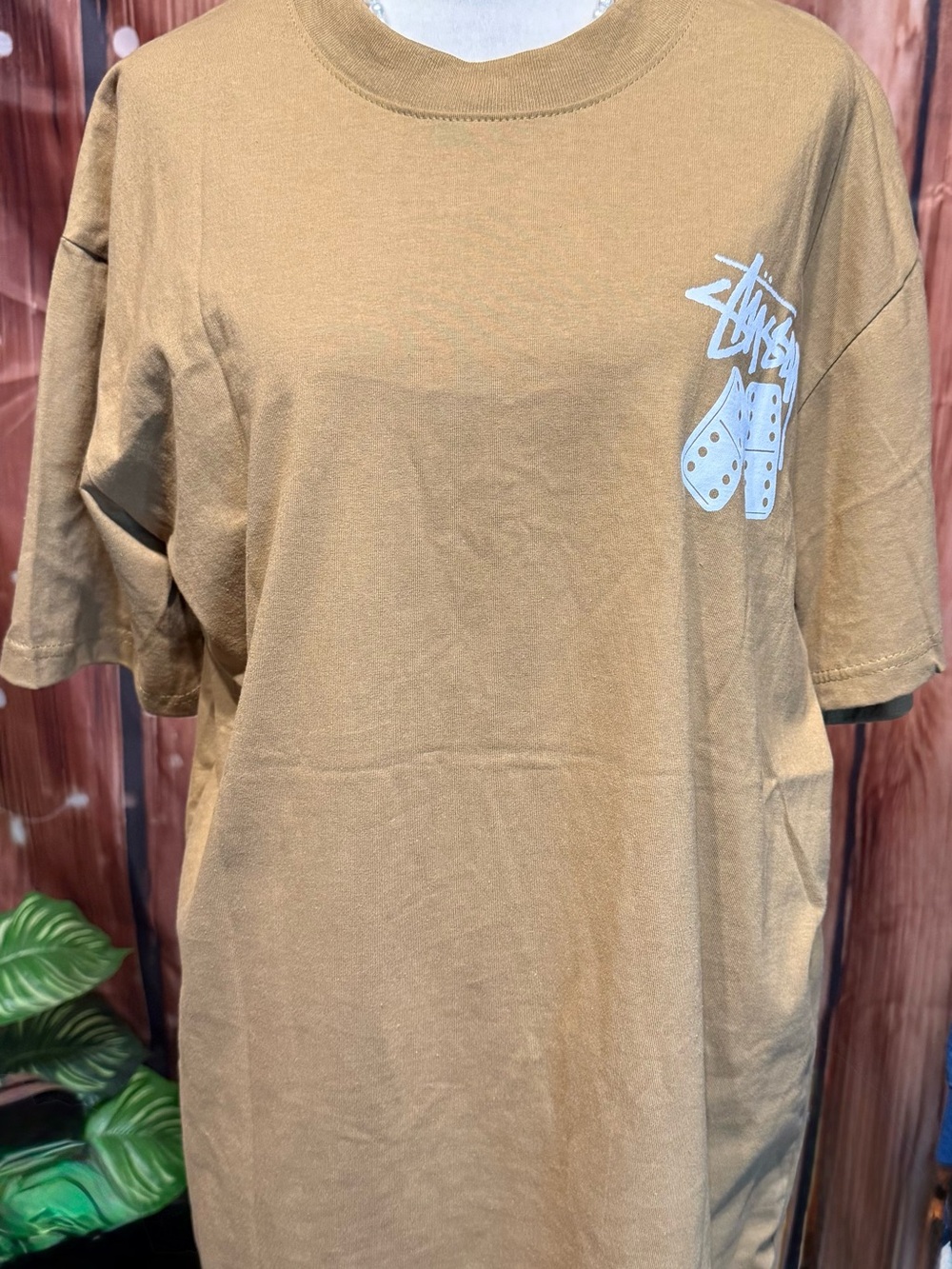 Tan Graphic Short Sleeve Tee